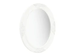 Espejo de pared estilo barroco 50x60 cm Blanco