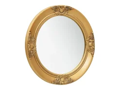 Espejo de pared estilo barroco dorado 50 cm ES254855