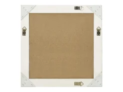 Espejo de pared estilo barroco 60x60 cm Blanco