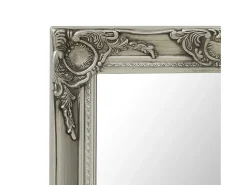 Espejo de pared estilo barroco 60x60 cm Plata