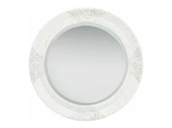 Espejo de pared estilo barroco blanco 50 cm ES138201