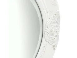 Espejo de pared estilo barroco 50 cm Blanco