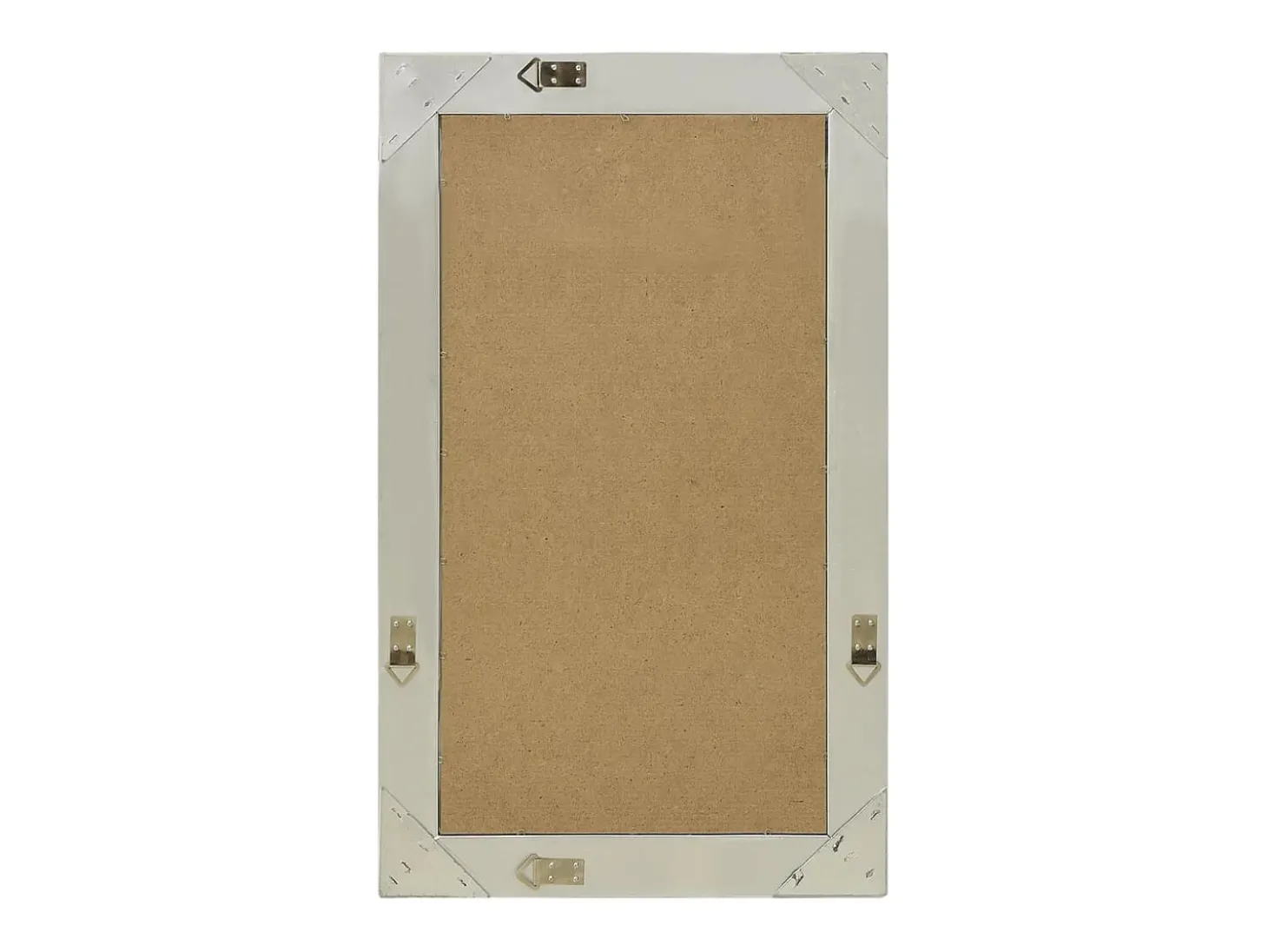 Espejo de pared estilo barroco plateado 50x80 cm ES896601