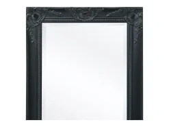 Espejo de pared estilo barroco 100x50 cm negro