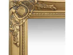 Espejo de pared estilo barroco dorado 40x40 cm ES334481