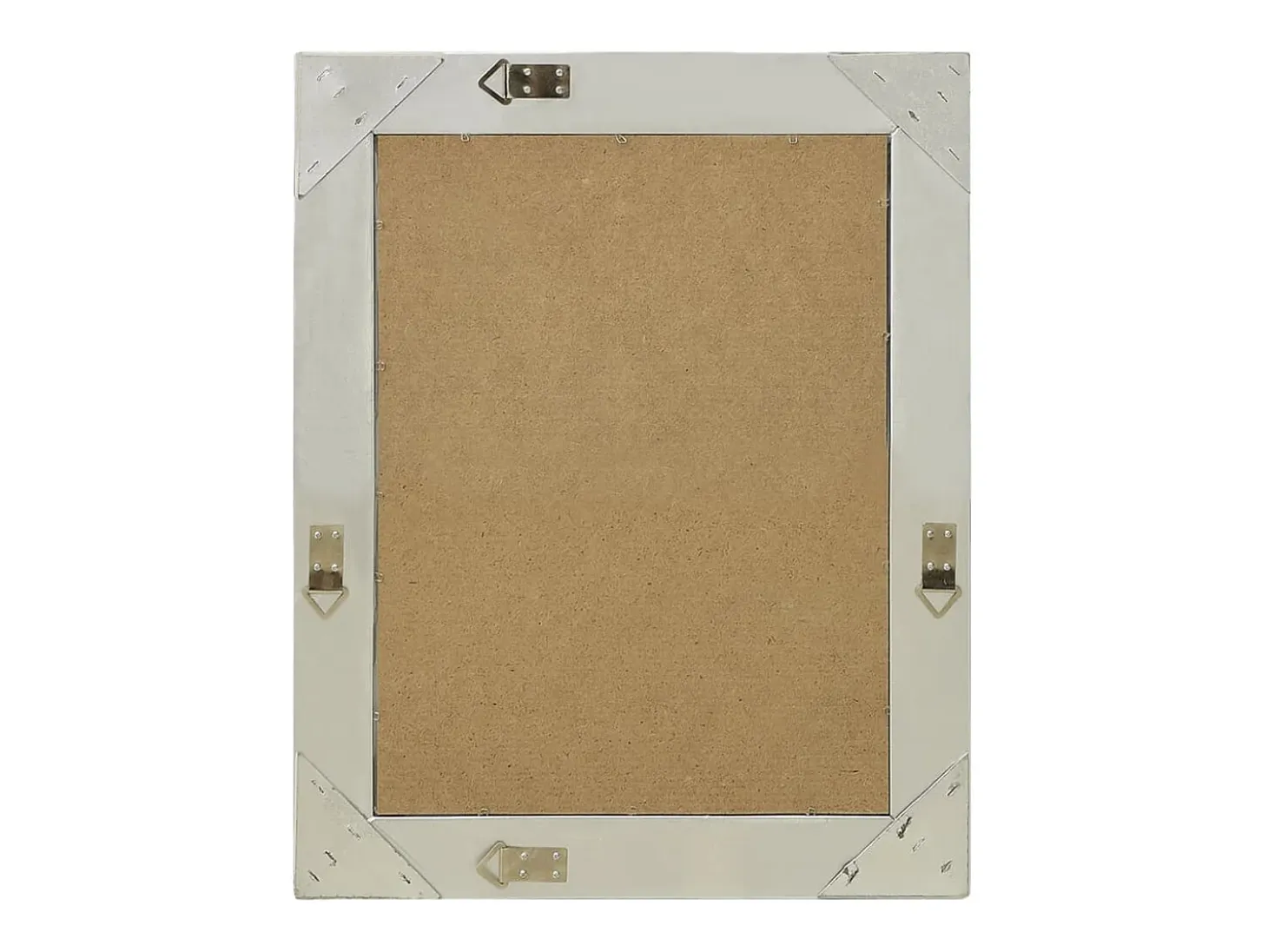 Espejo de pared estilo barroco plateado 50x60 cm ES398493
