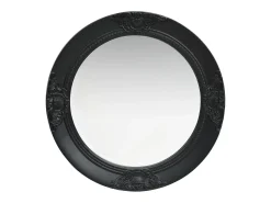 Espejo de pared estilo barroco negro 50 cm ES357038