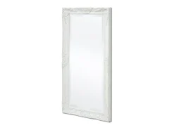 Espejo de pared estilo barroco blanco 100x50 cm ES795534