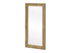 Espejo de pared estilo barroco dorado 100x50 cm ES698895