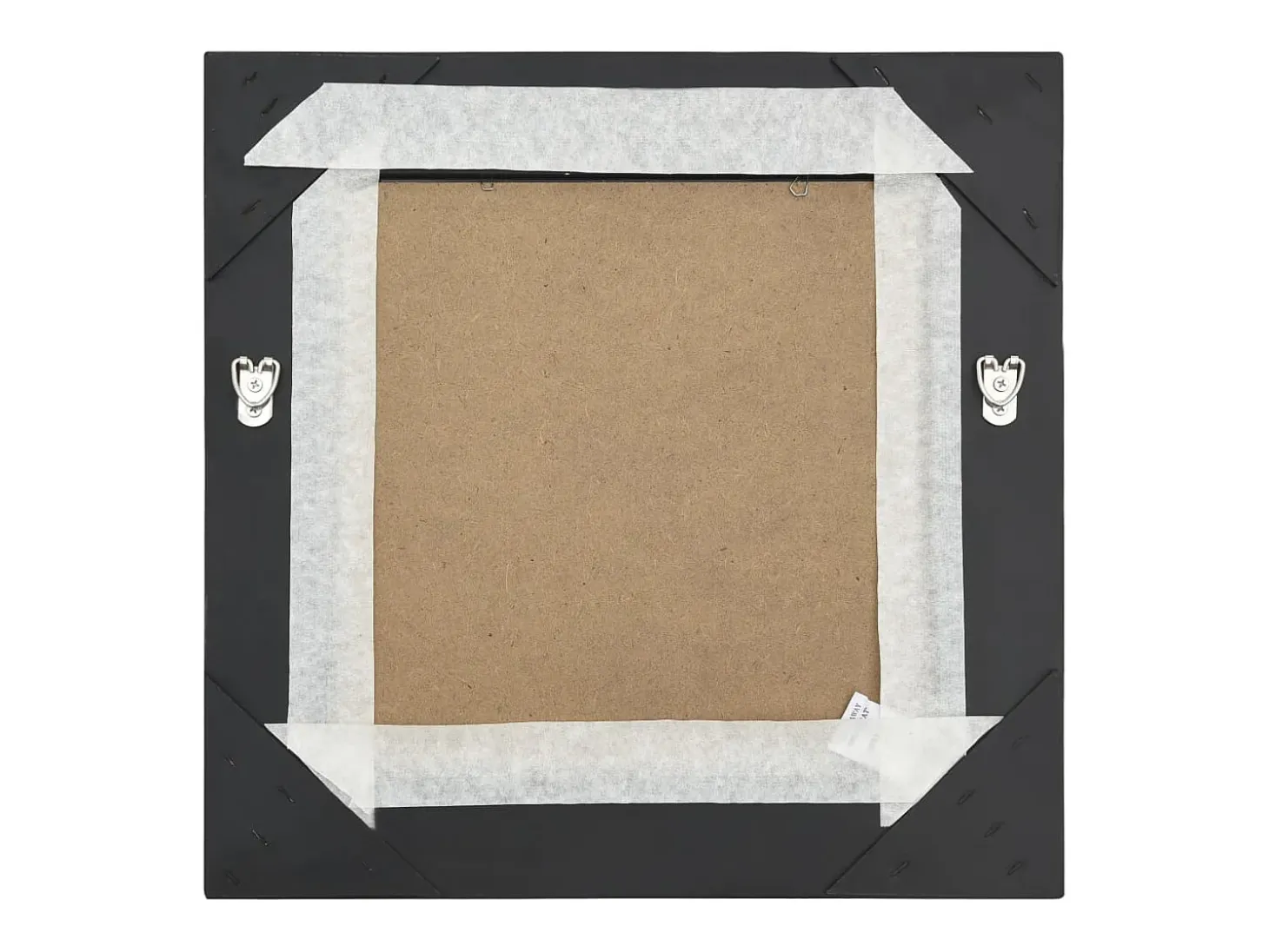Espejo de pared estilo barroco 40x40 cm negro