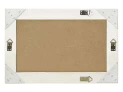 Espejo de pared estilo barroco blanco 60x40 cm ES250671