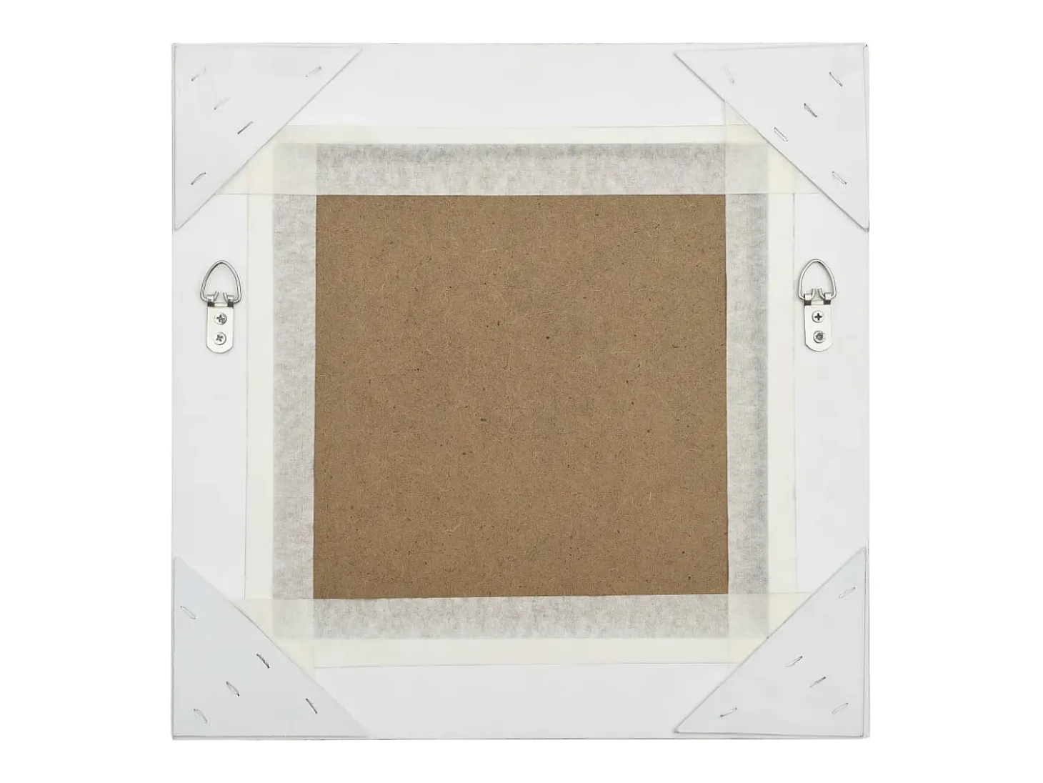 Espejo de pared estilo barroco 40x40 cm Blanco