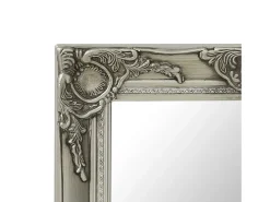 Espejo de pared estilo barroco 50x50 cm Plata
