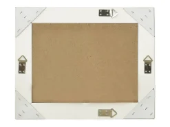 Espejo de pared estilo barroco 50x40 cm Blanco