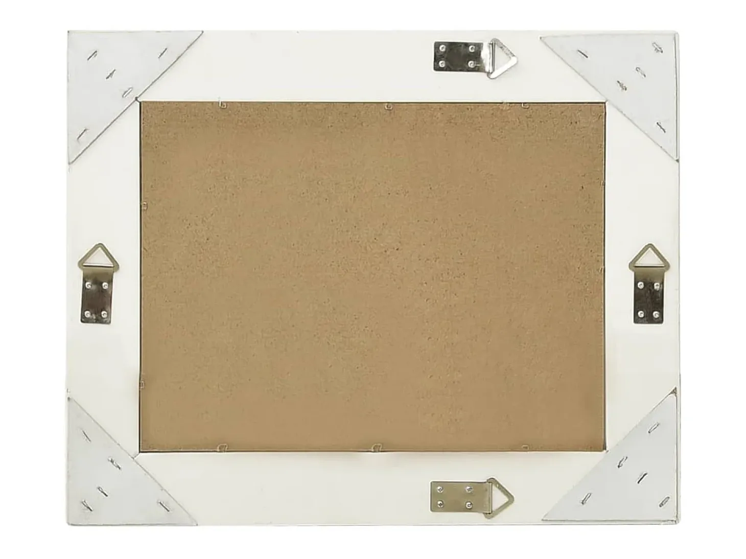 Espejo de pared estilo barroco 50x40 cm Blanco