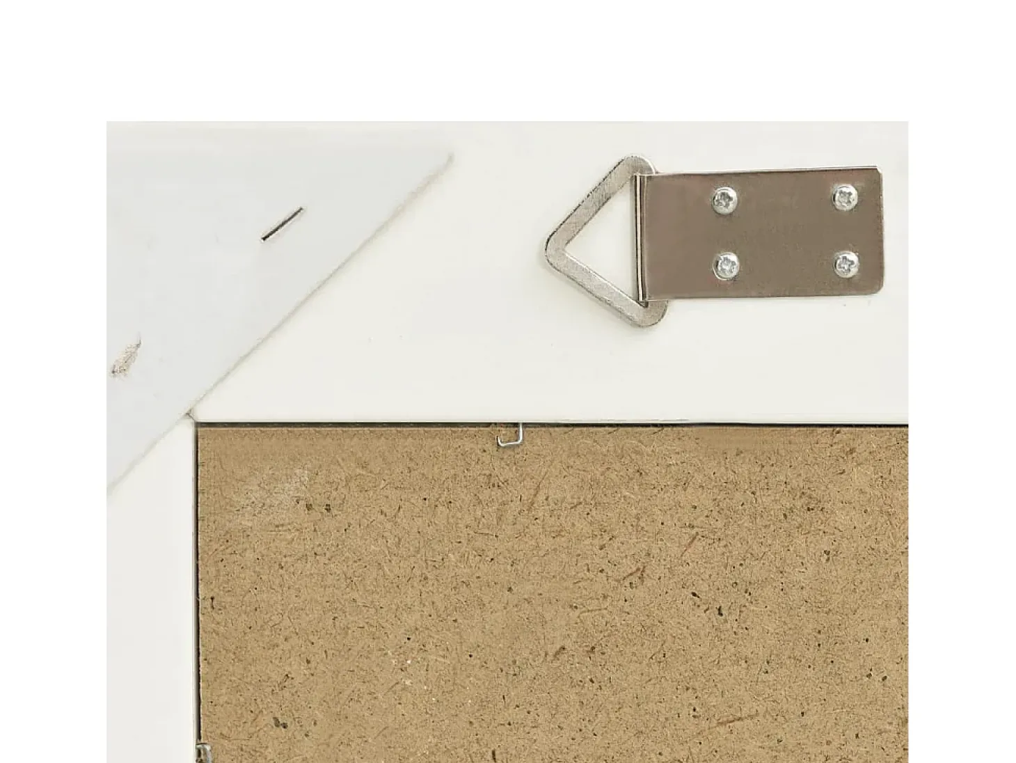 Espejo de pared estilo barroco 50x40 cm Blanco