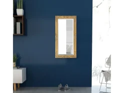 Espejo de pared estilo barroco 100x50 cm Dorado
