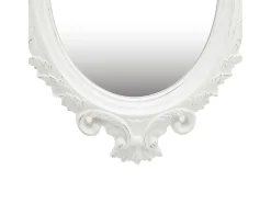 Espejo de pared estilo castillo 56x76 cm Blanco