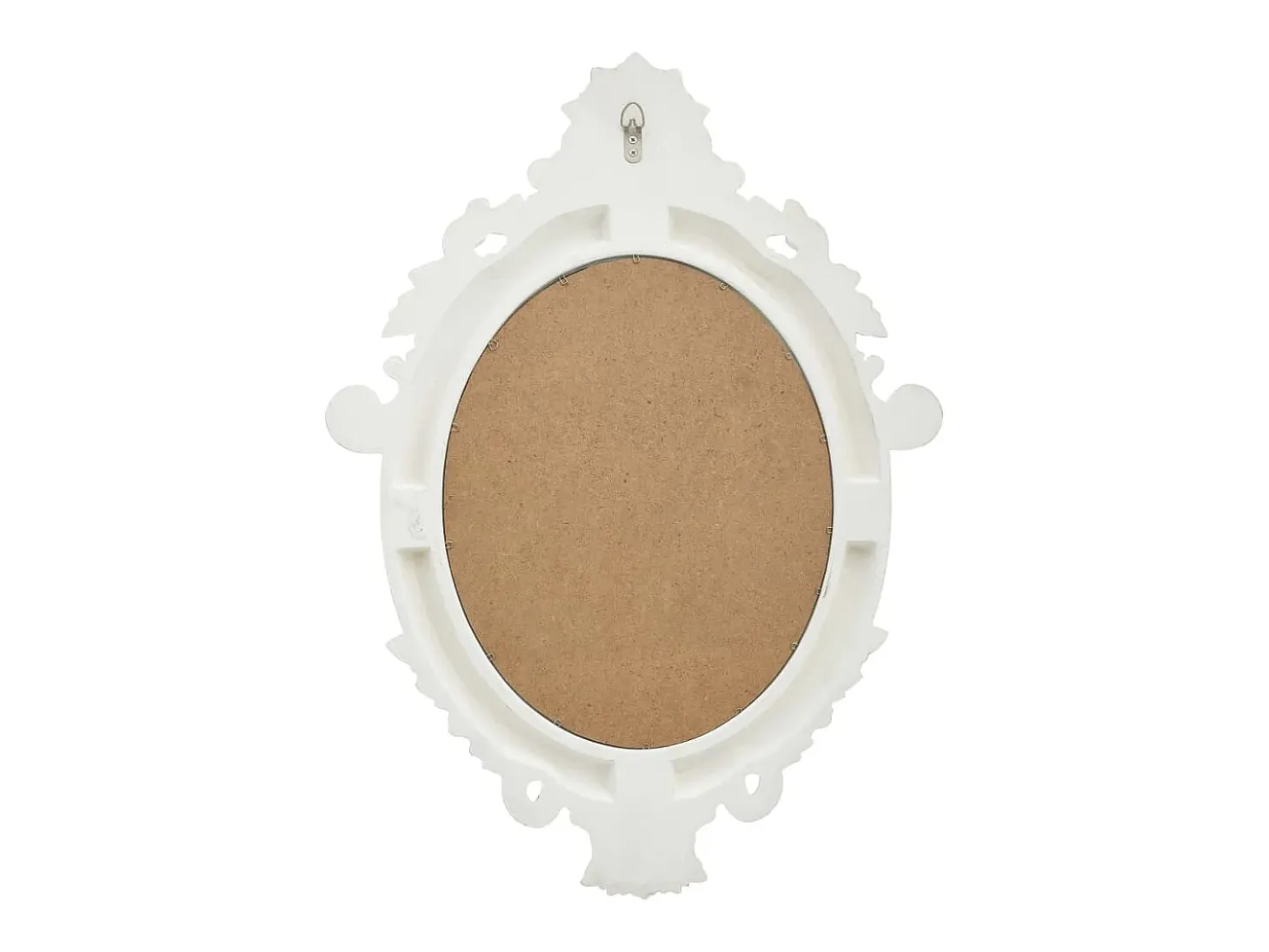 Espejo de pared estilo castillo blanco 56x76 cm ES613790