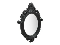 Espejo de pared estilo castillo negro 56x76 cm ES329531