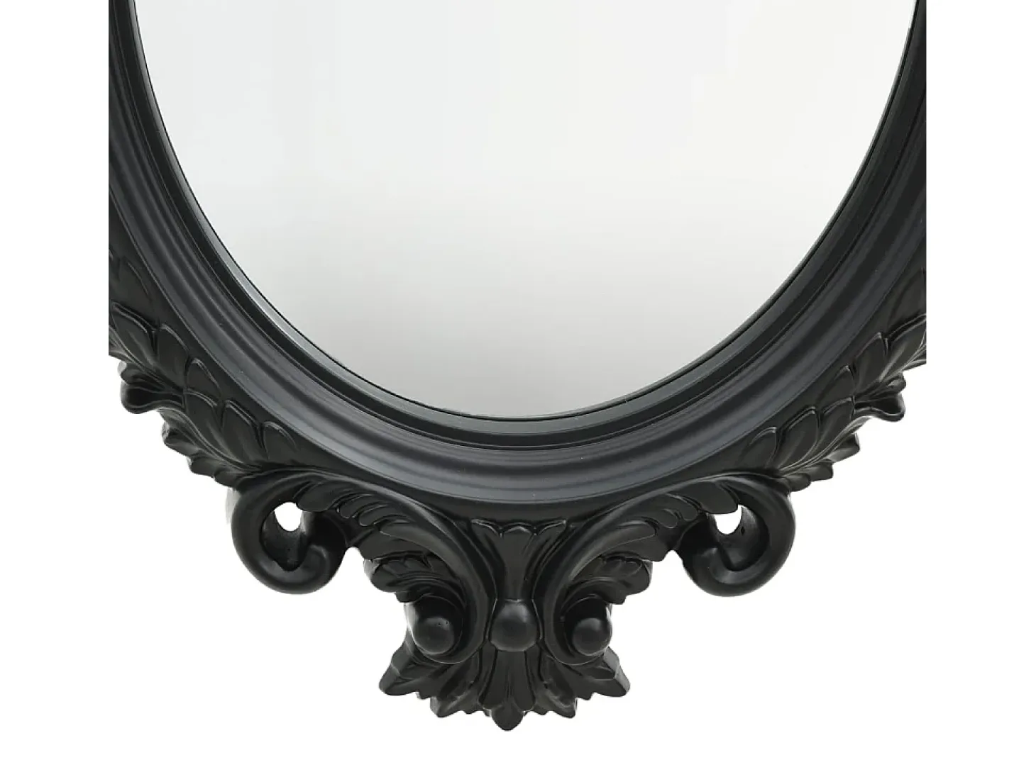 Espejo de pared estilo castillo negro 56x76 cm ES329531