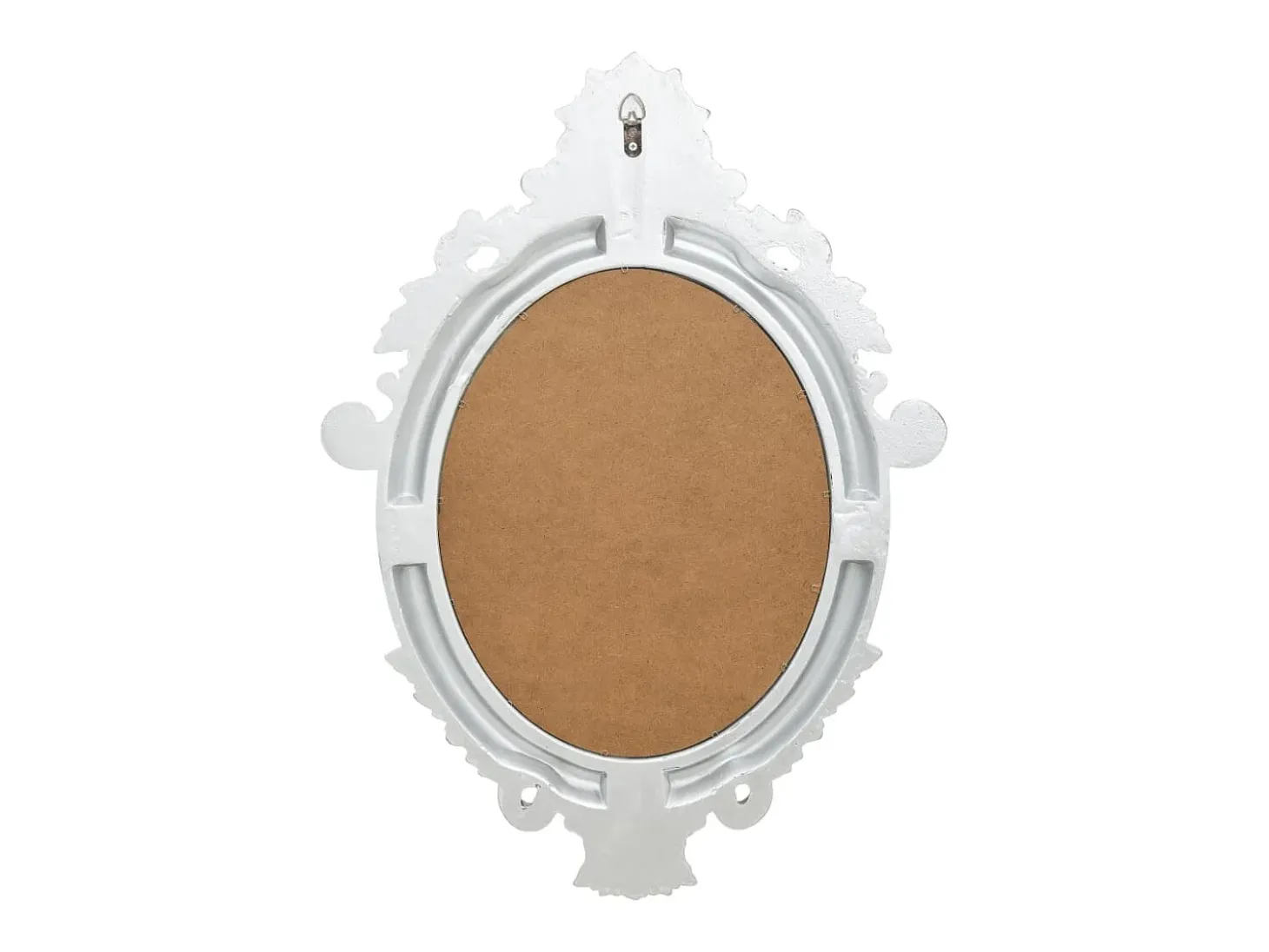 Espejo de pared estilo castillo 56x76 cm Plata