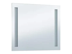 Espejo de pared LED para baño 80x60 cm
