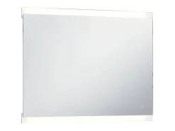 Espejo de pared LED para baño con sensor táctil 80x60 cm