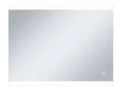 Espejo de pared LED para baño con sensor táctil 80x60 cm