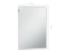 Espejo de pared LED para baño 60x80 cm