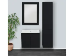 Espejo de pared MCW-L86, negro