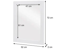 Espejo de pared MCW-L86, negro