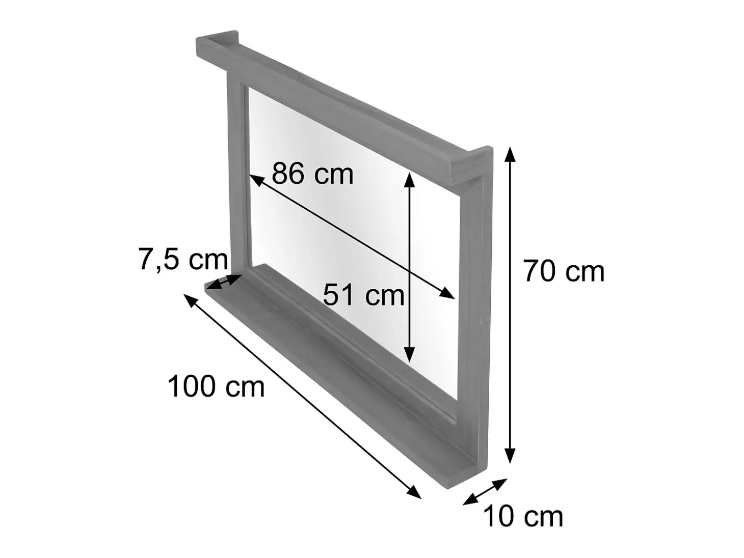 Espejo de pared MCW-M87