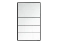 Espejo de pared metal negro 100x60 cm ES511091