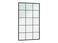 Espejo de pared metal negro 100x60 cm ES511091