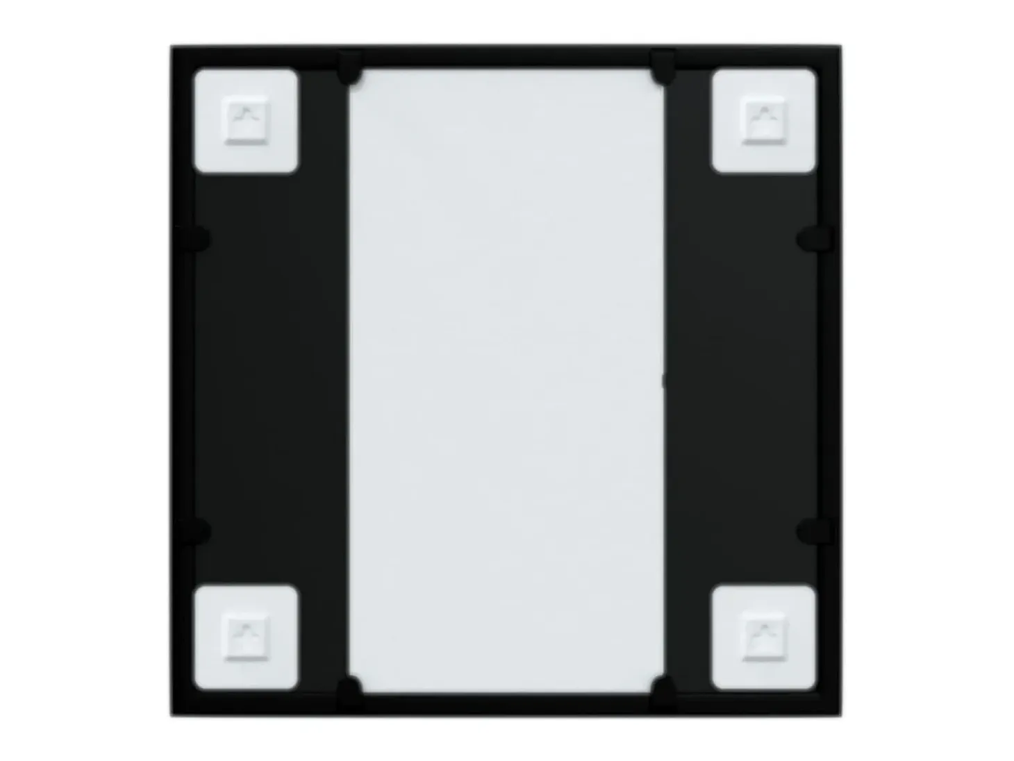 Espejo de pared metal negro 40x40 cm ES731612