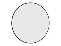 Espejo de pared negro Ø 50 cm Redondo