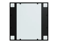 Espejo de pared negro de metal 60x60 cm