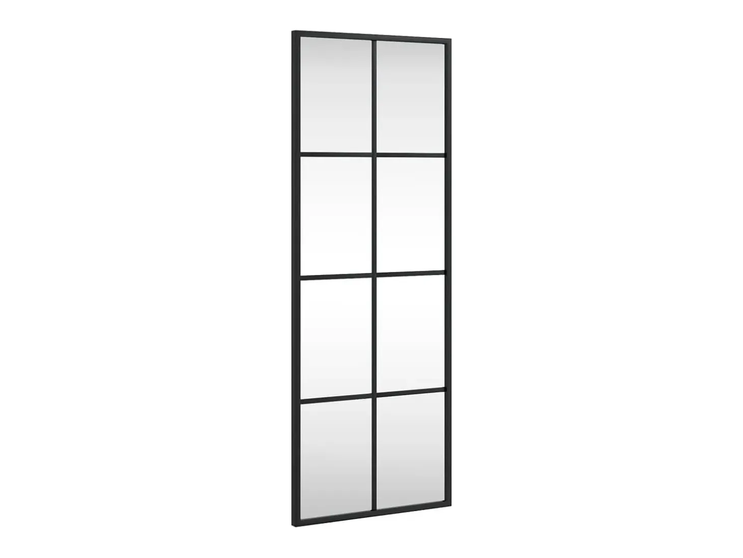 Espejo de pared negro 30x80 cm rectangular hierro