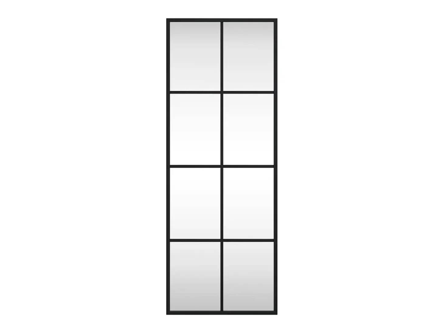Espejo de pared negro 30x80 cm rectangular hierro