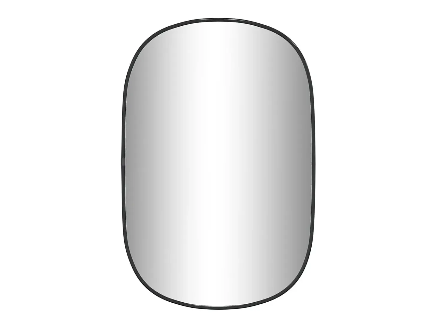 Espejo de pared negro 60x40 cm ES218631