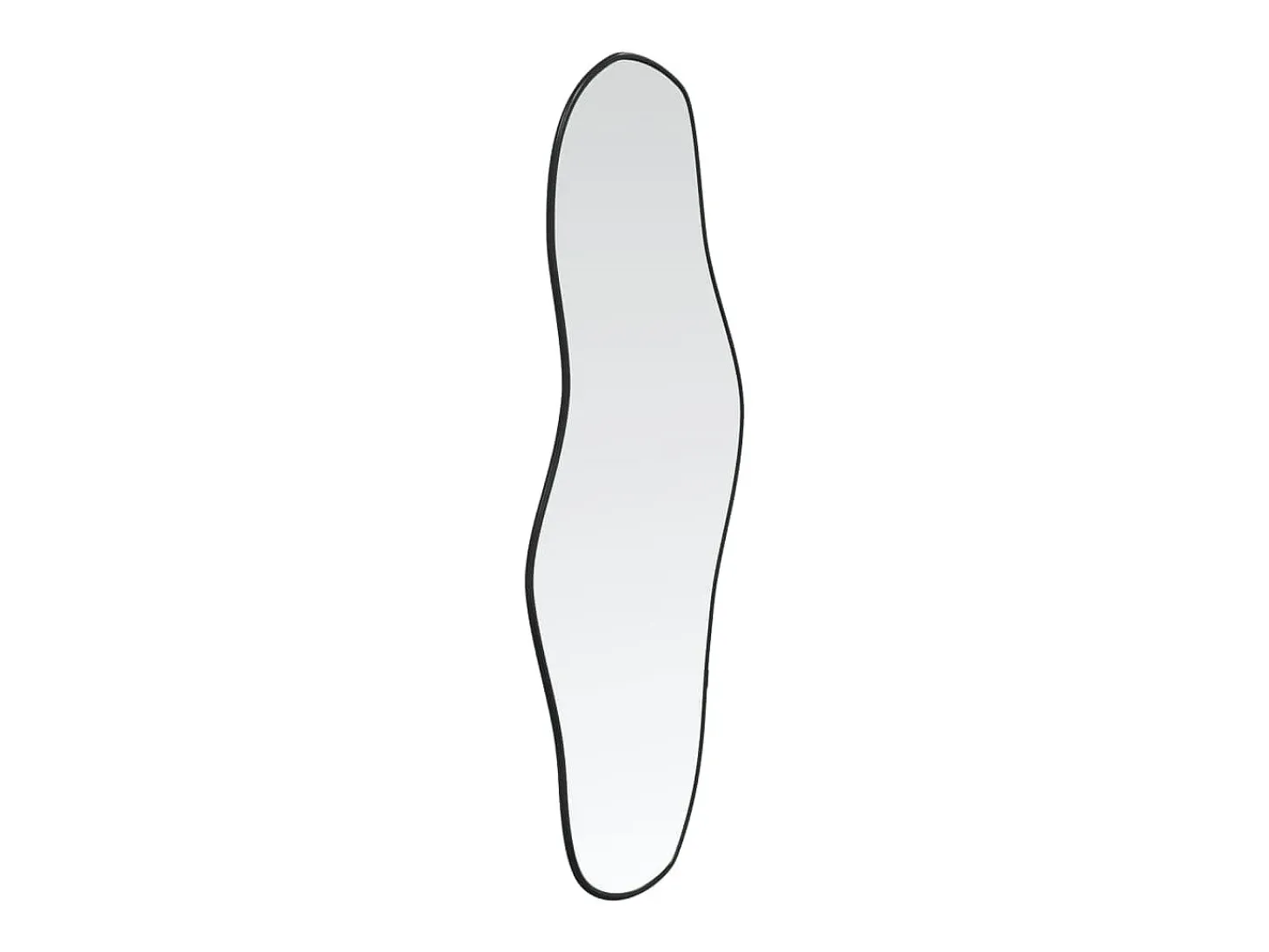 Espejo de pared negro 60x25 cm ES700698