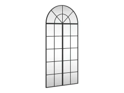 Espejo de pared negro 60x130 cm arco de hierro