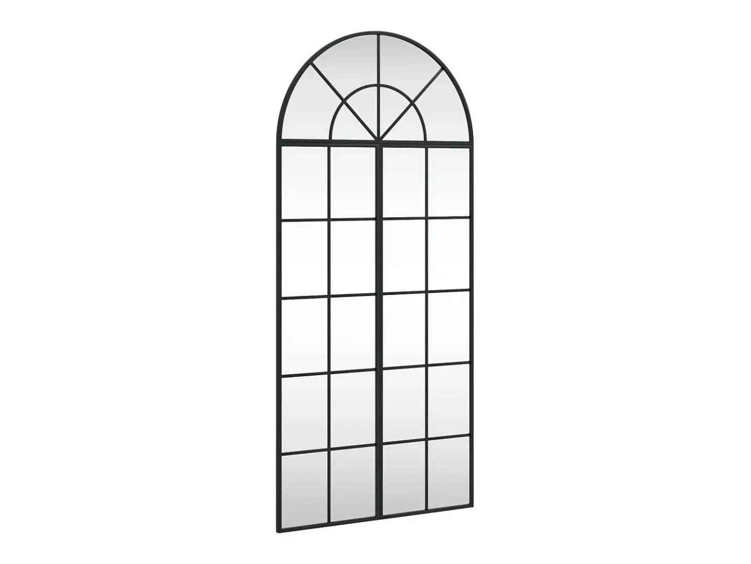 Espejo de pared negro 60x130 cm arco de hierro