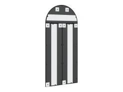 Espejo de pared negro 60x130 cm arco de hierro