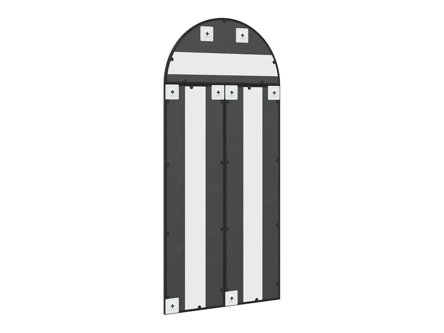 Espejo de pared negro 60x130 cm arco de hierro