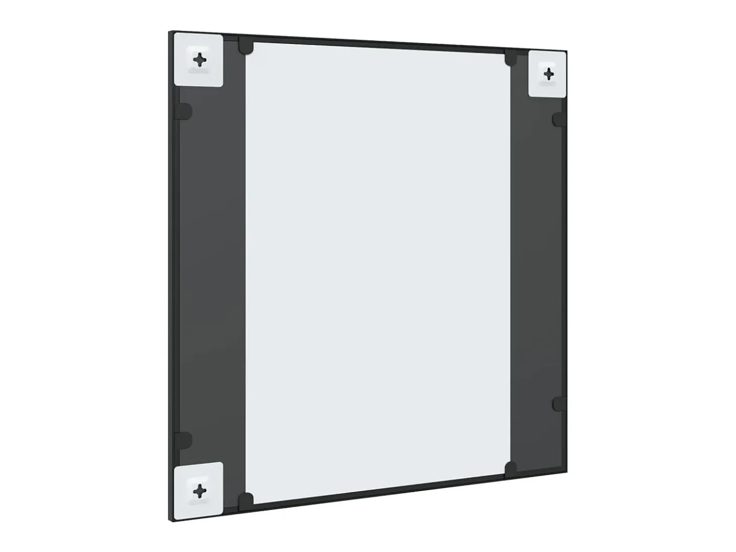 Espejo de pared negro 60x60 cm cuadrado de hierro