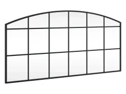 Espejo de pared negro 100x50 cm arco de hierro