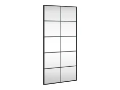 Espejo de pared negro 50x100 cm rectangular hierro