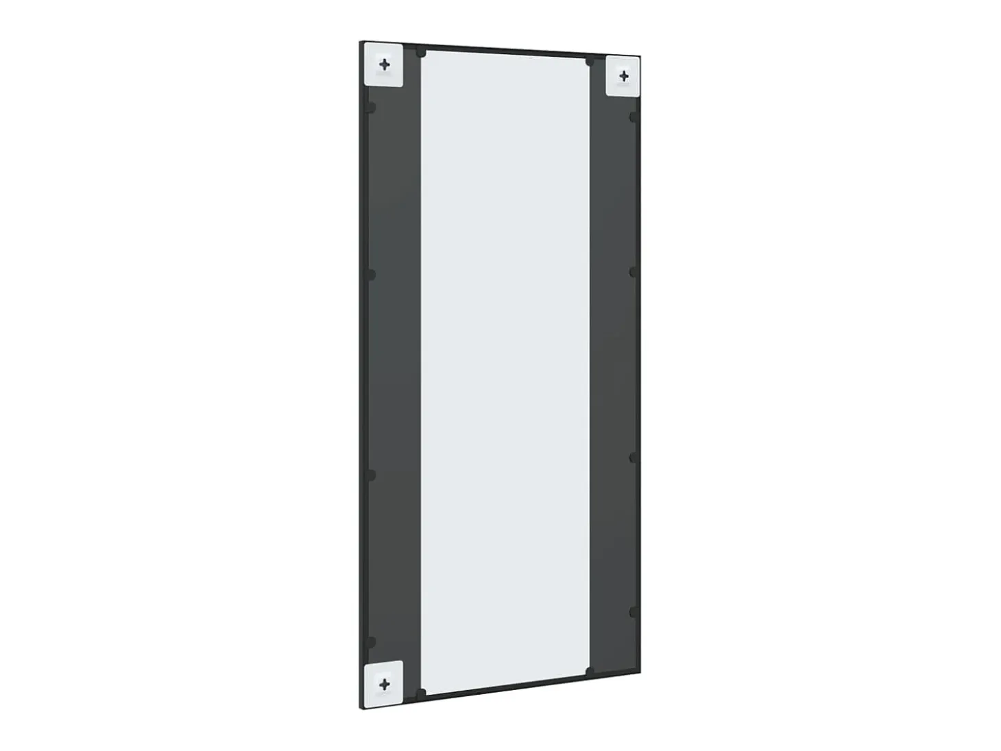 Espejo de pared negro 50x100 cm rectangular hierro